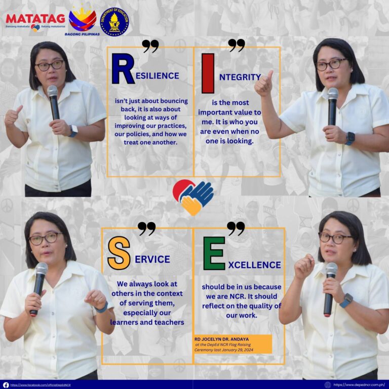 New DepEd Mantra Emphasizes Resilience, Integrity, Service, and Excellence