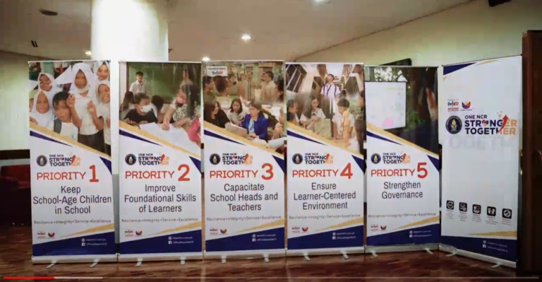 DepEd NCR Unites, as they show support for the launch of the region’s 3-Year Development Plan