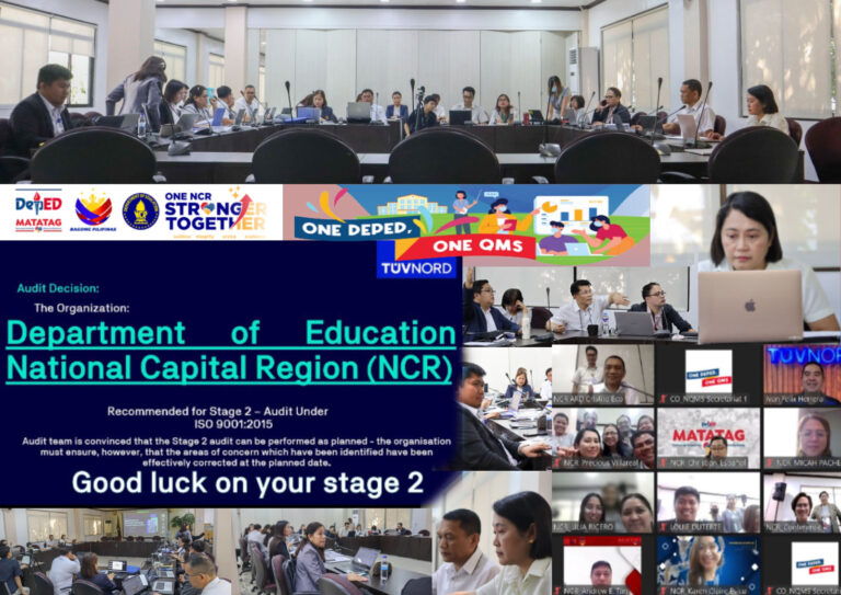 DepEd NCR gears up for the Quality Management System